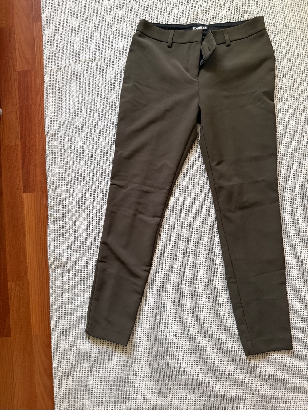 Express Olive Green Ankle Pants